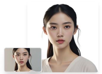 Background remover demo - remove background from image instantly, showing before and after comparison